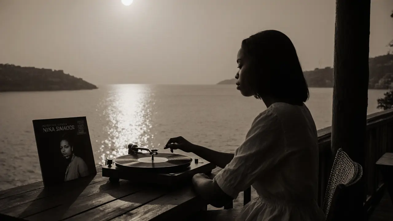 Quiet evening at Levante bar on Büyükada, listening to vinyl records with the sea in the background.